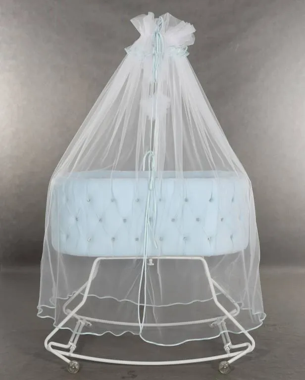 Glamour Blue Cradle — Junama lüks körpə kalyaskası, şəkil 1/2