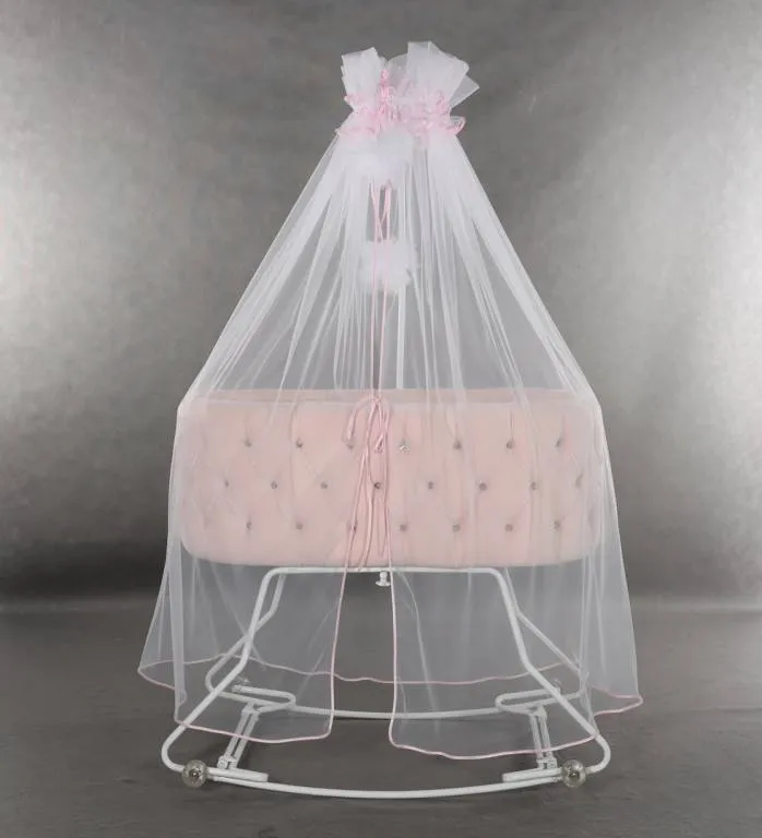 Glamour Pink Cradle — Junama lüks körpə kalyaskası, şəkil 1/2