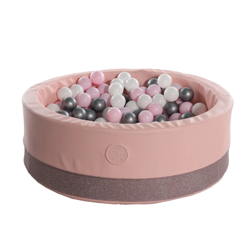 Hand Craft Glitter Pink Dry Pool Junama — Junama lüks körpə kalyaskası, şəkil 1/1