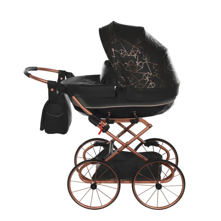 Heart Mini Classic Black — Junama lüks körpə kalyaskası, şəkil 1/1