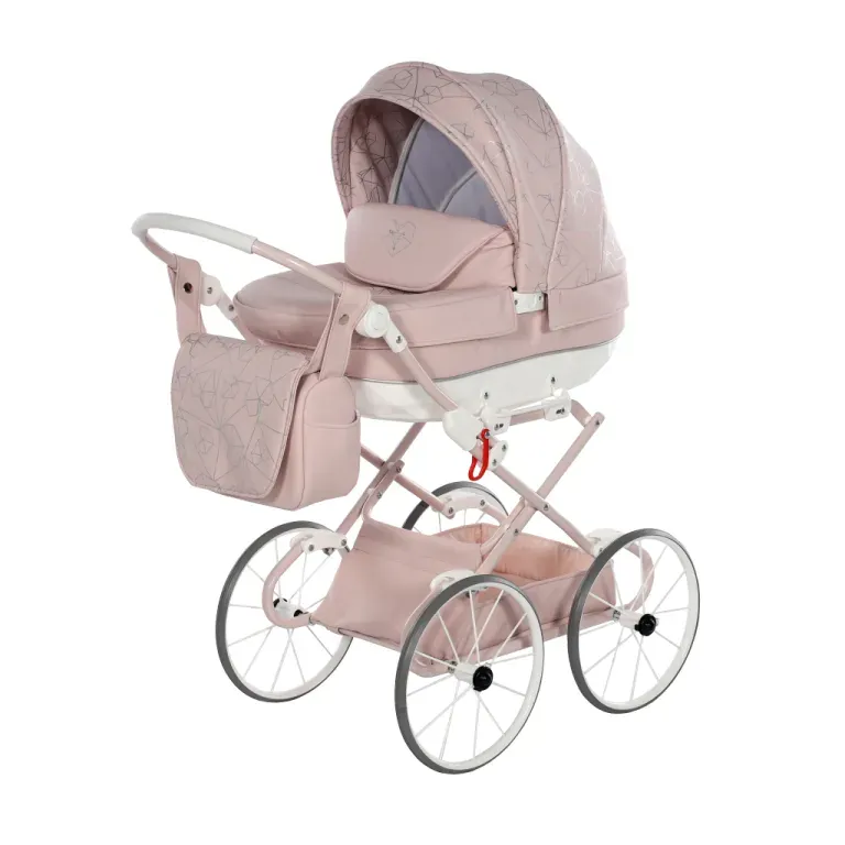 Heart Mini Classic Pink — Junama lüks körpə kalyaskası, şəkil 1/1