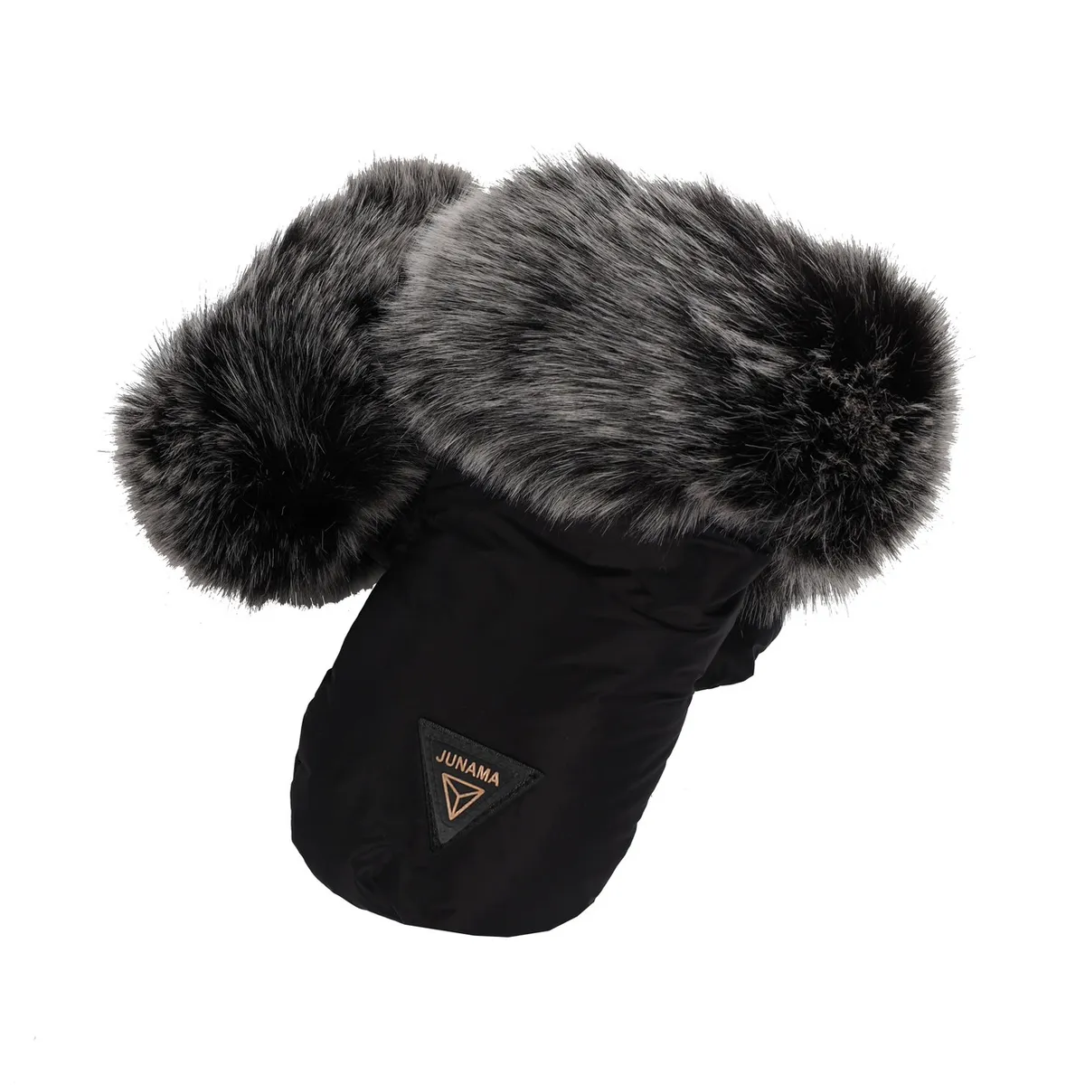 Junama Black Rose Gold Hand Muffs — Junama lüks körpə kalyaskası, şəkil 1/1