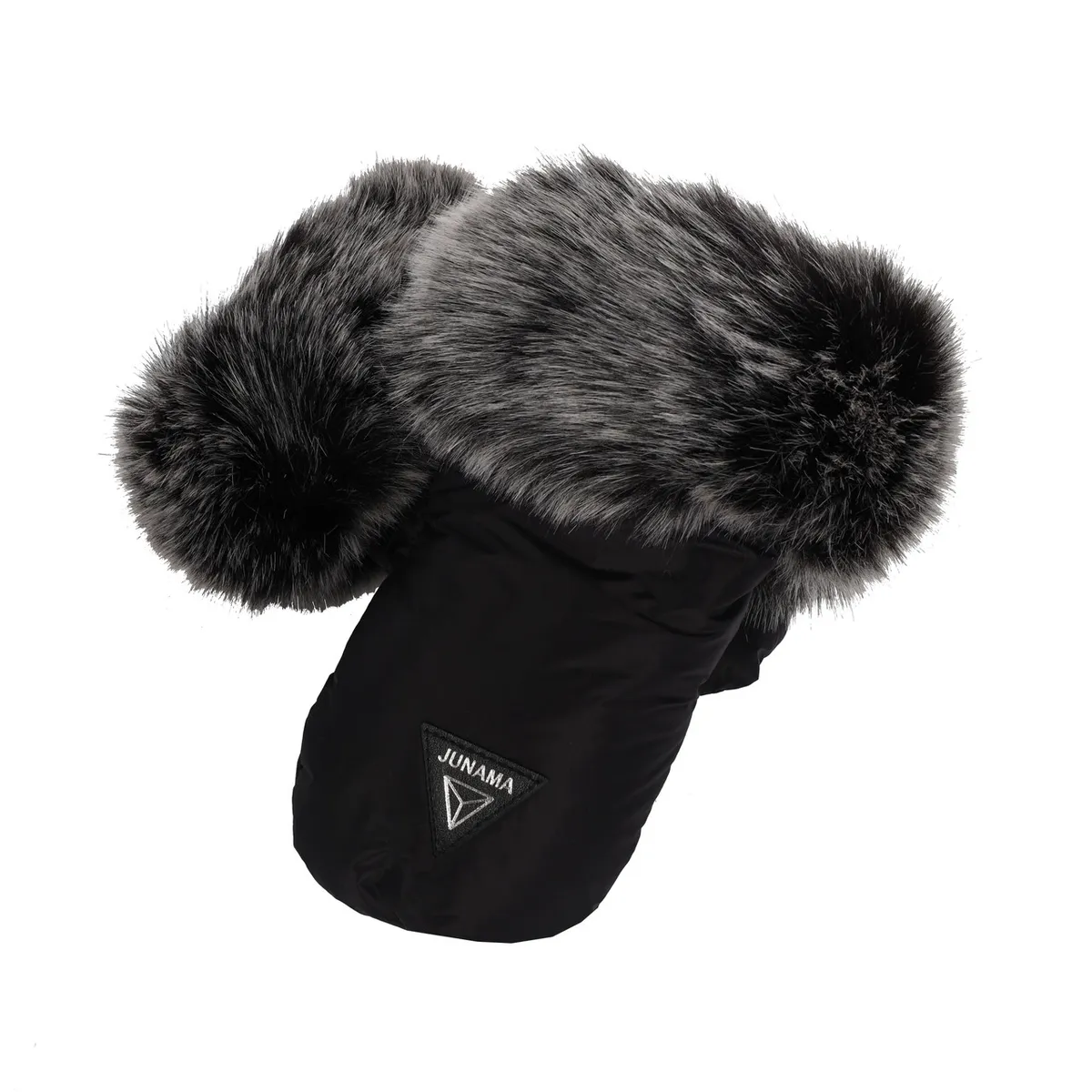 Junama Black Silver Hand Muffs — Junama lüks körpə kalyaskası, şəkil 1/2