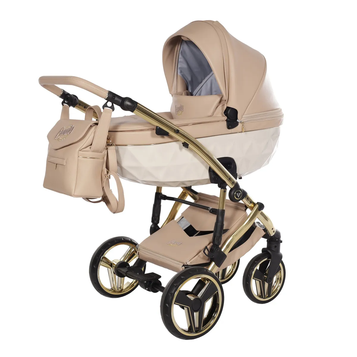 Junama Candy Premium Beige — Junama lüks körpə kalyaskası, şəkil 1/13