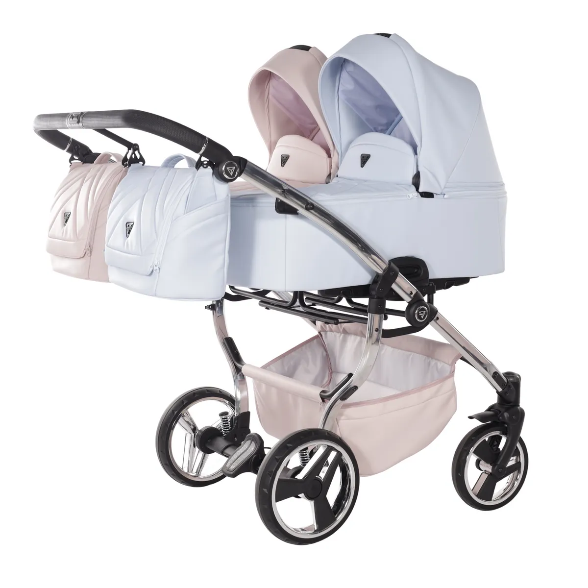 Junama Compact Duo Eco Pink Blue — Junama lüks körpə kalyaskası, şəkil 1/5