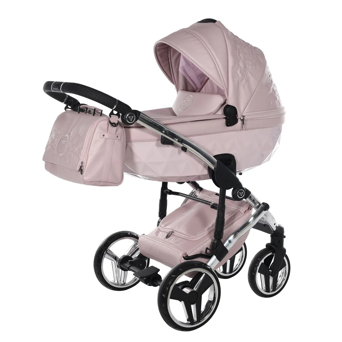 Junama Enzo Pink — Junama lüks körpə kalyaskası, şəkil 1/13