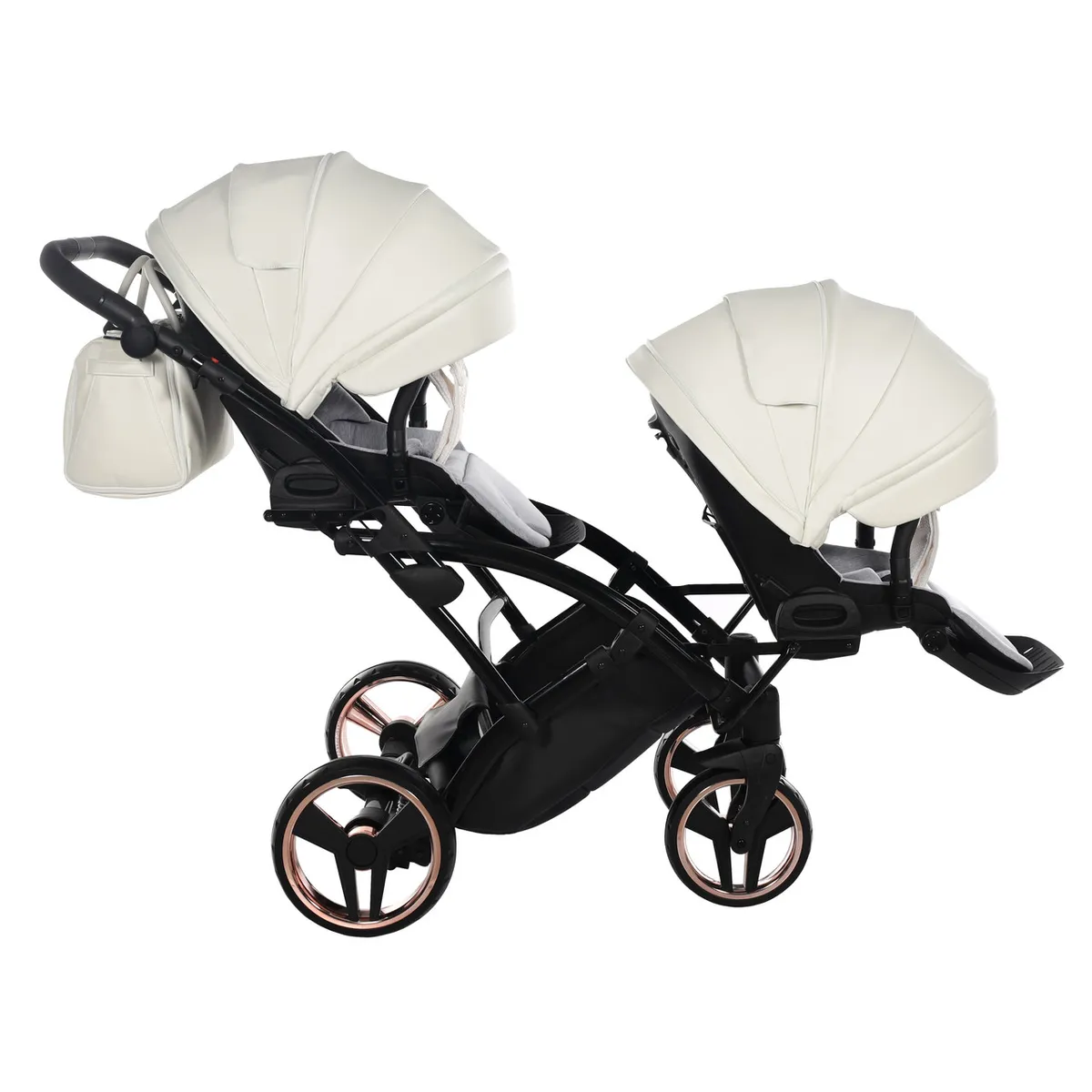 Junama Fluo Individual Satin Rose Gold White Duo Slim — kiçik şəkil 11