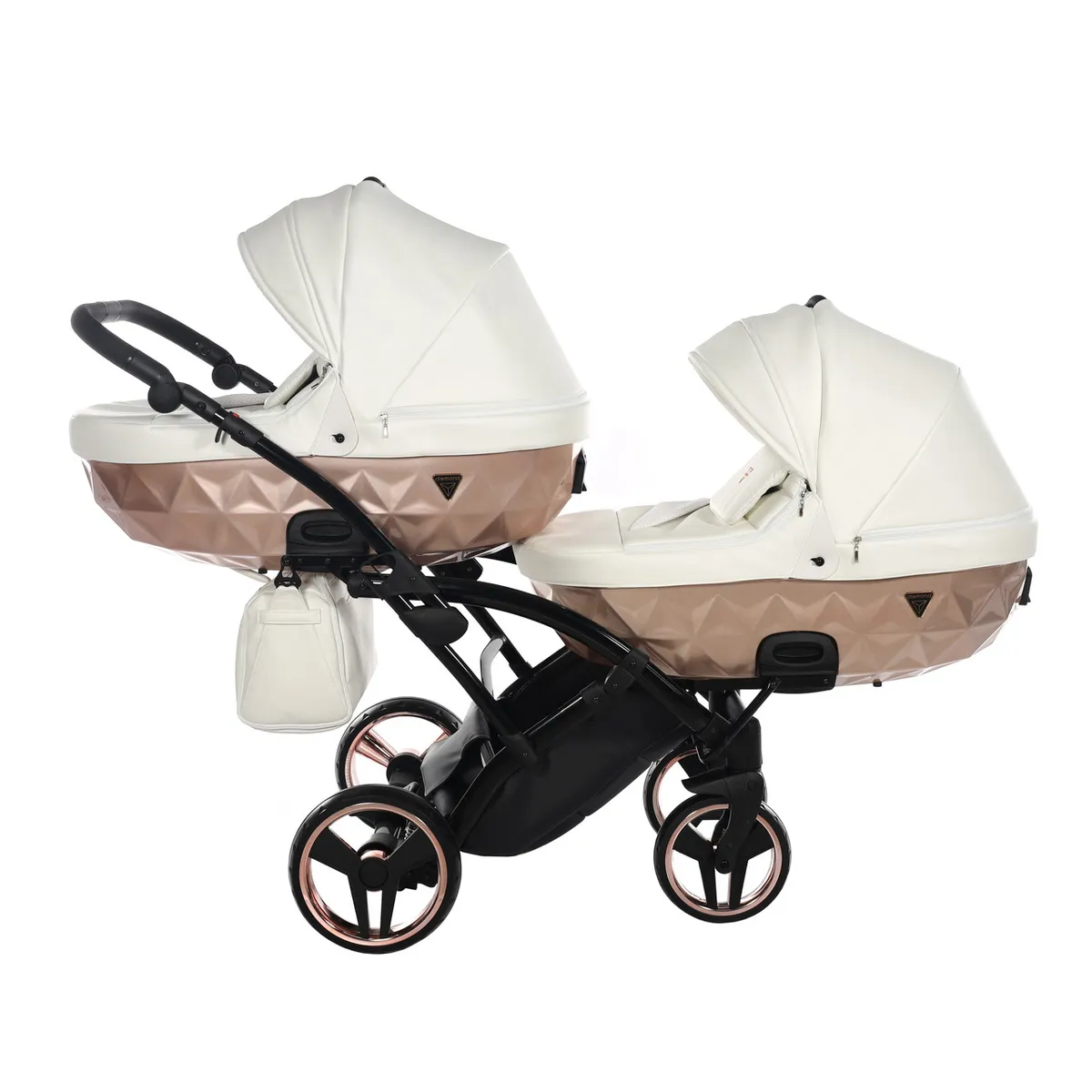 Junama Fluo Individual Satin Rose Gold White Duo Slim — kiçik şəkil 3