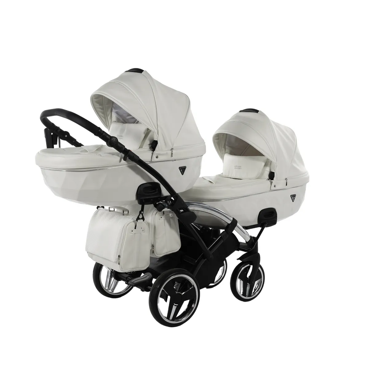 Junama Fluo Individual White Sliver Duo Slim — Junama lüks körpə kalyaskası, şəkil 1/1
