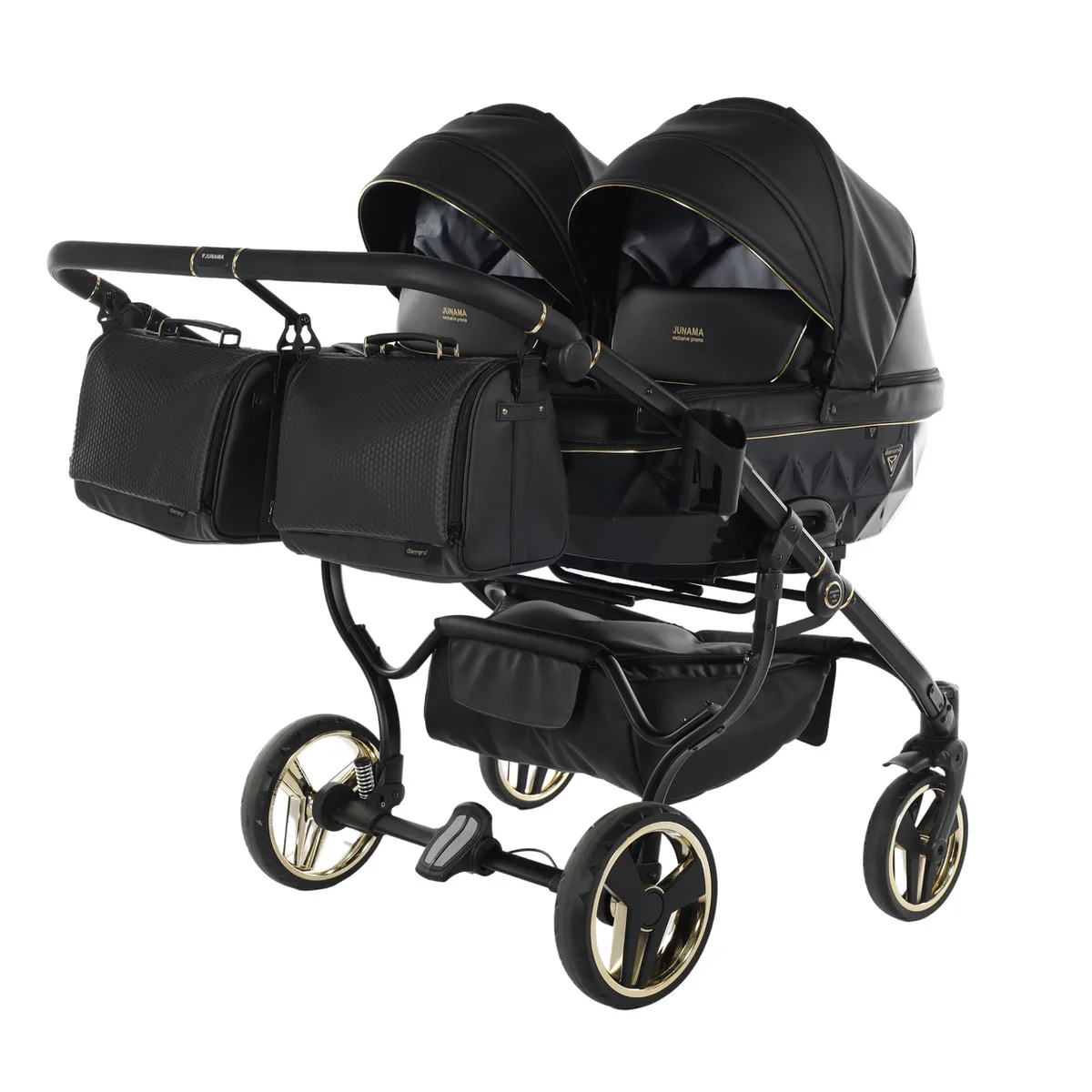 Junama Fluo Line Duo Black — Junama lüks körpə kalyaskası, şəkil 1/2