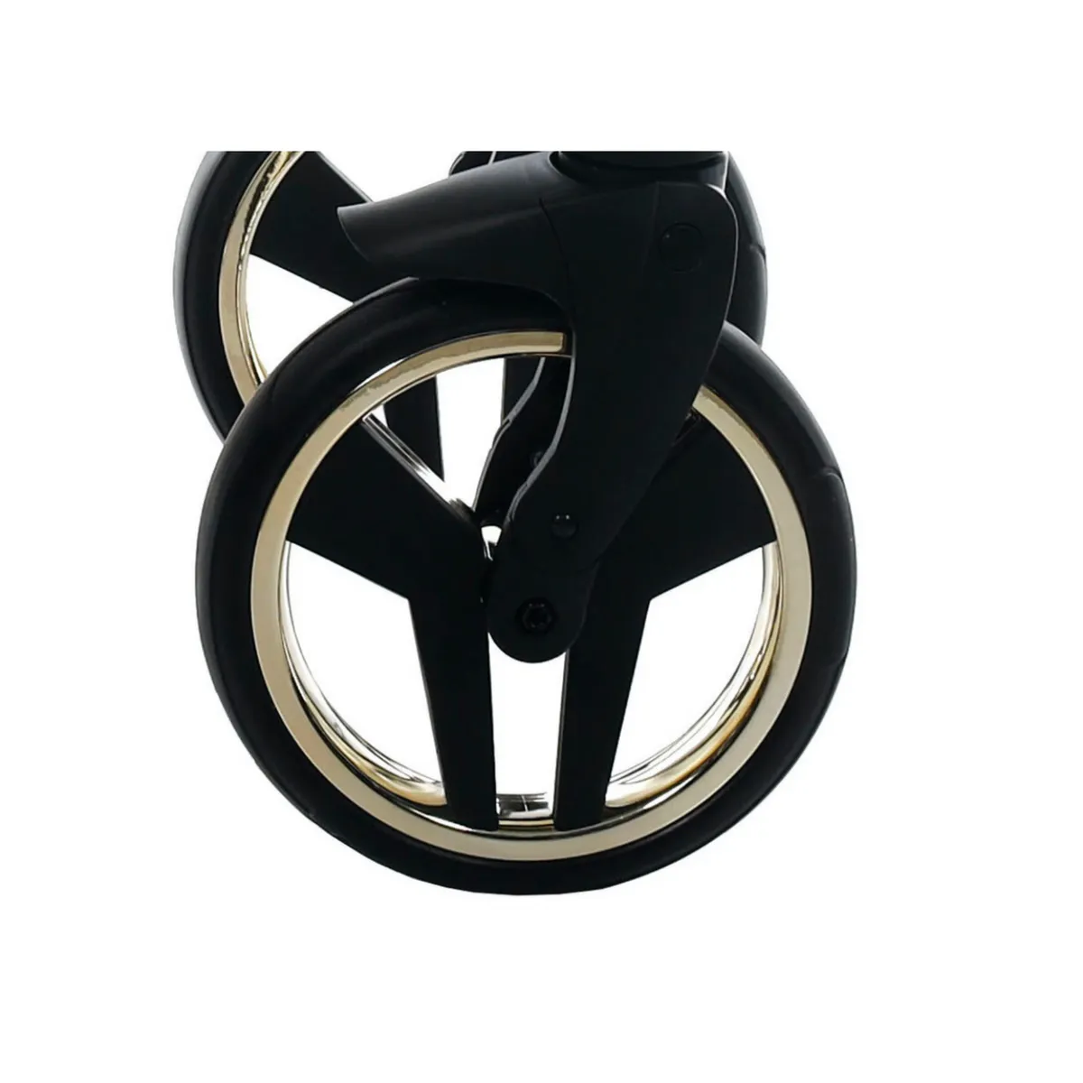 Junama Front Wheel V2 Gold — Junama lüks körpə kalyaskası, şəkil 1/2