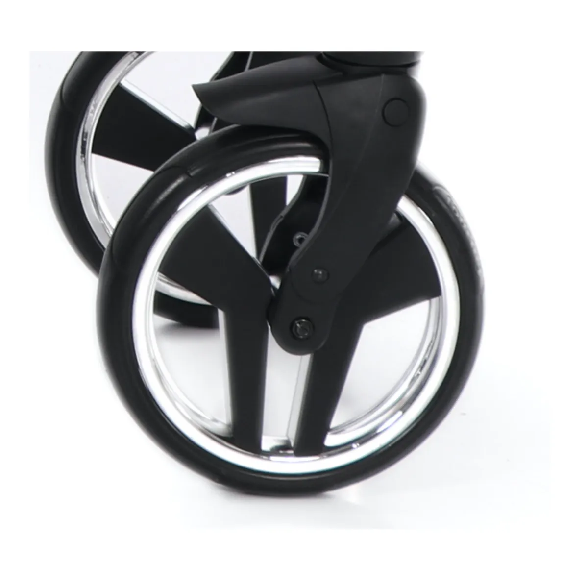 Junama Front Wheel V2 Silver — Junama lüks körpə kalyaskası, şəkil 1/2