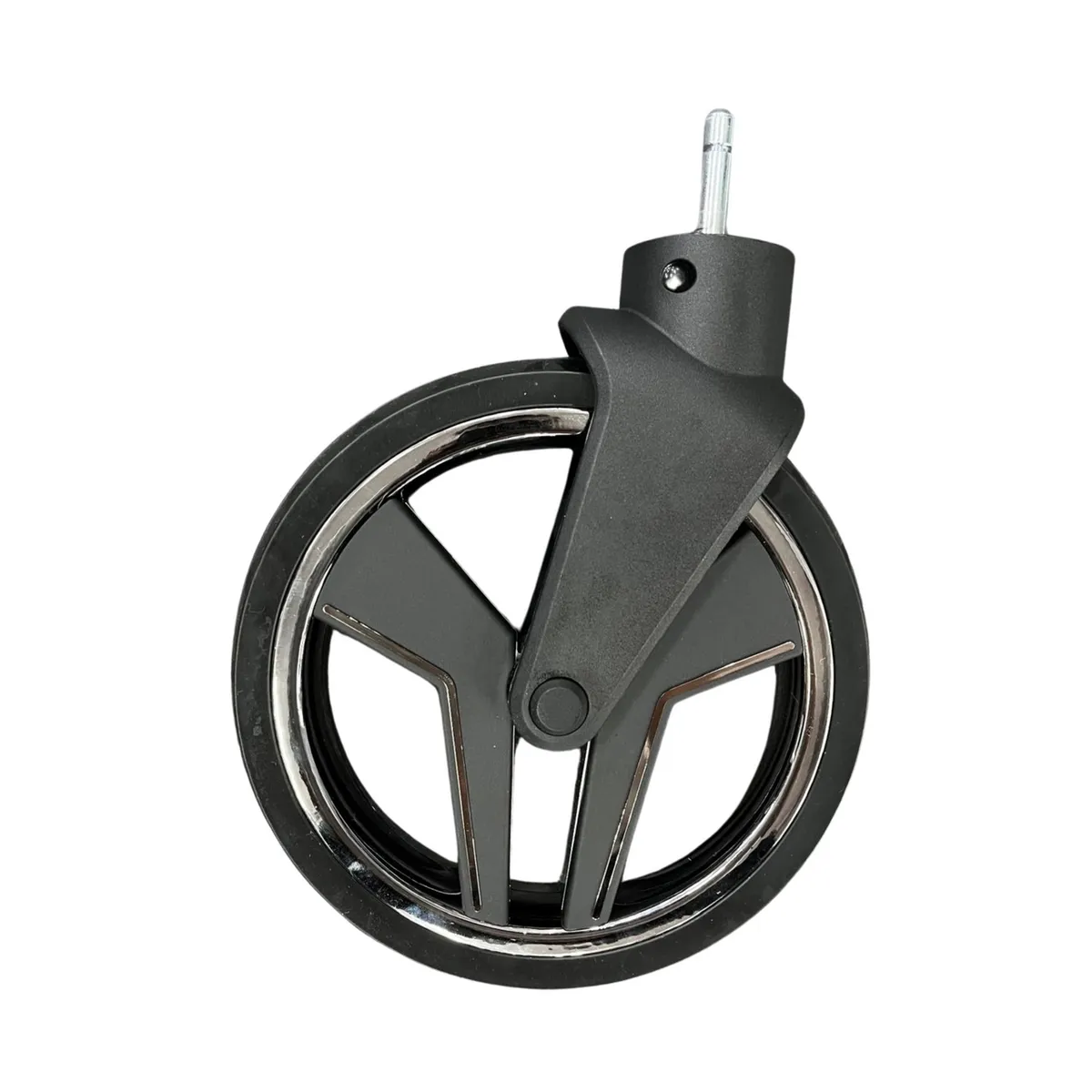 Junama Front Wheel V3 Silver — Junama lüks körpə kalyaskası, şəkil 1/3