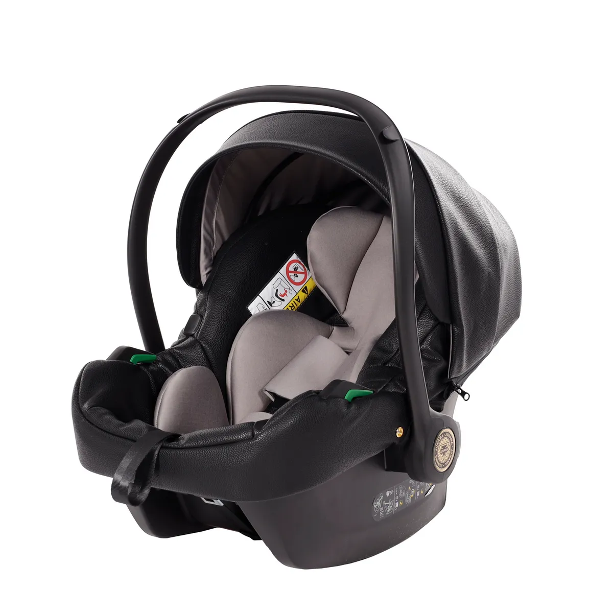 Junama Handcraft Black Gold I Size Car Seat — Junama lüks körpə kalyaskası, şəkil 1/1