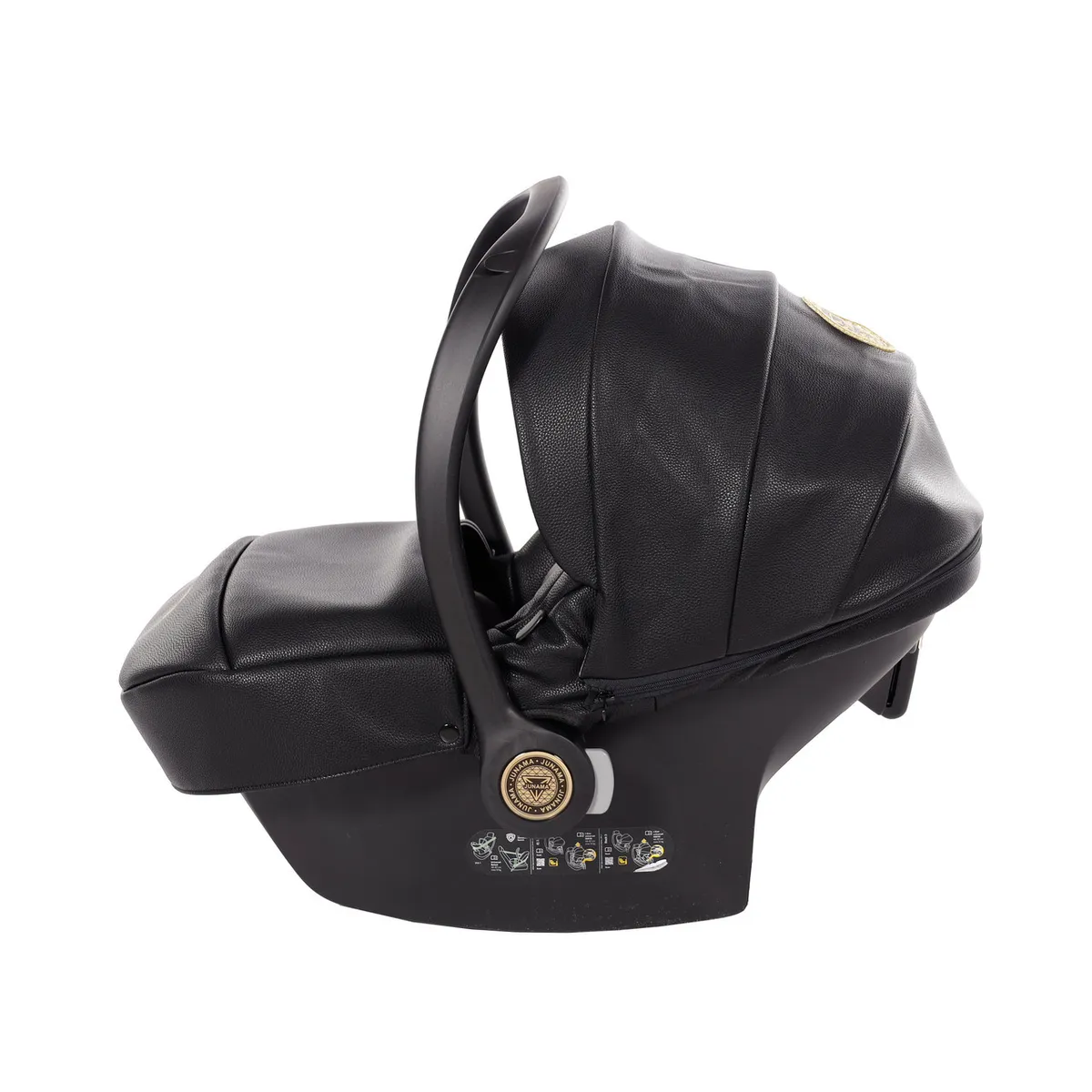 Junama Handcraft Glitter Black I Size Car Seat — kiçik şəkil 4