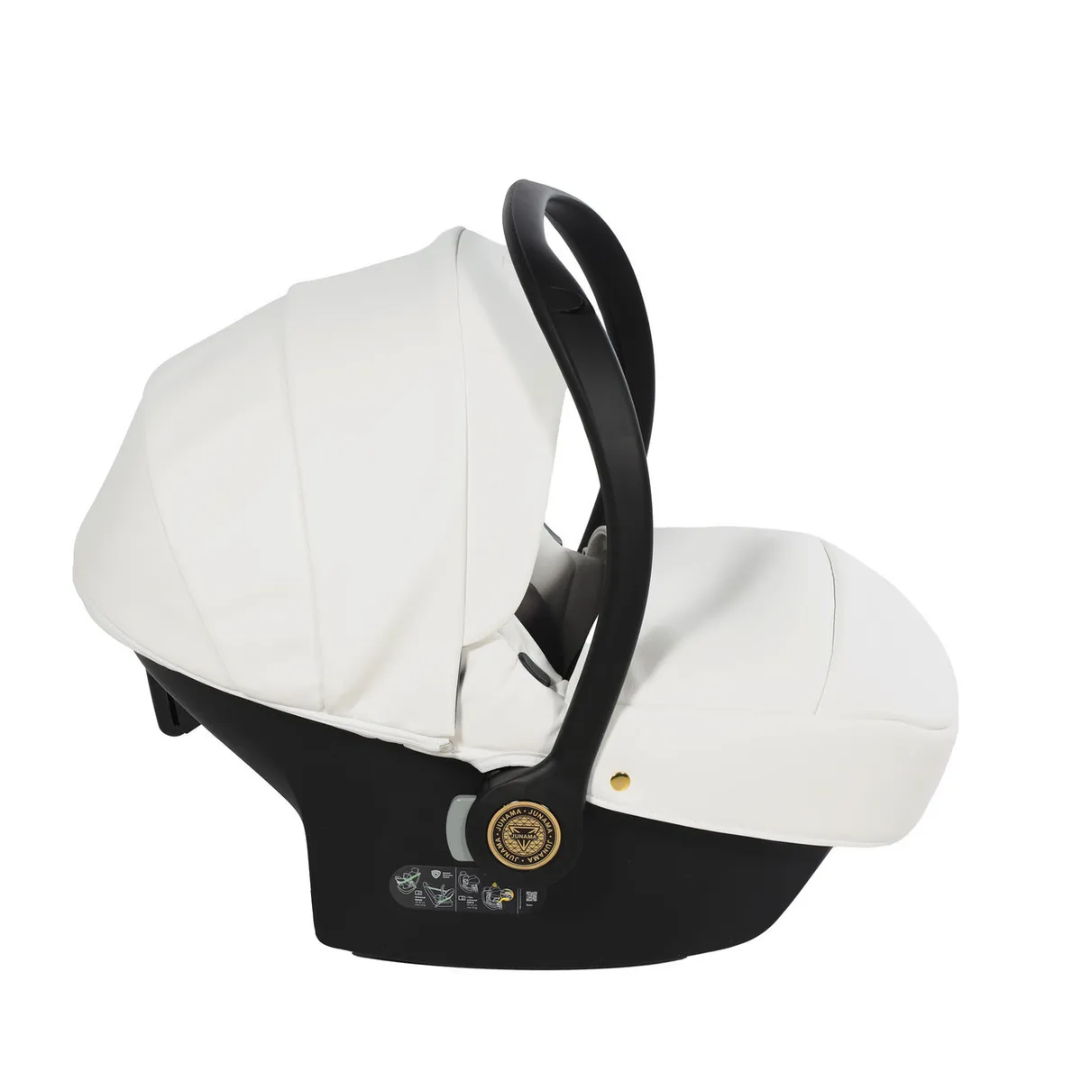 Junama Handcraft Glitter White Gold I Size Car Seat — kiçik şəkil 3
