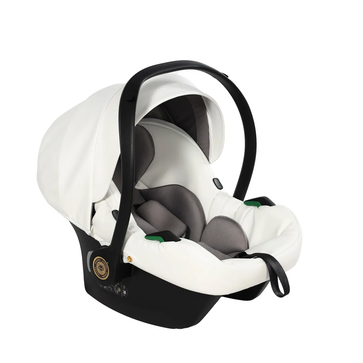 Junama Handcraft Glitter White Gold I Size Car Seat — kiçik şəkil 4