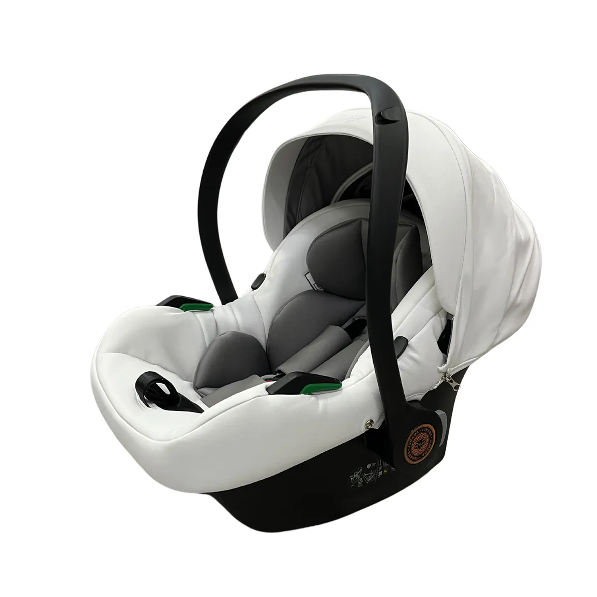 Junama Handcraft White Rose Gold I Size Car Seat — Junama lüks körpə kalyaskası, şəkil 1/3