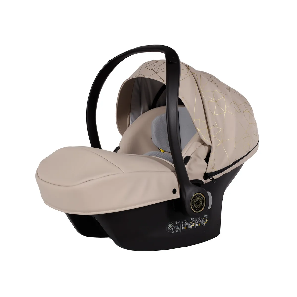 Junama Heart Beige I Size Car Seat — kiçik şəkil 2
