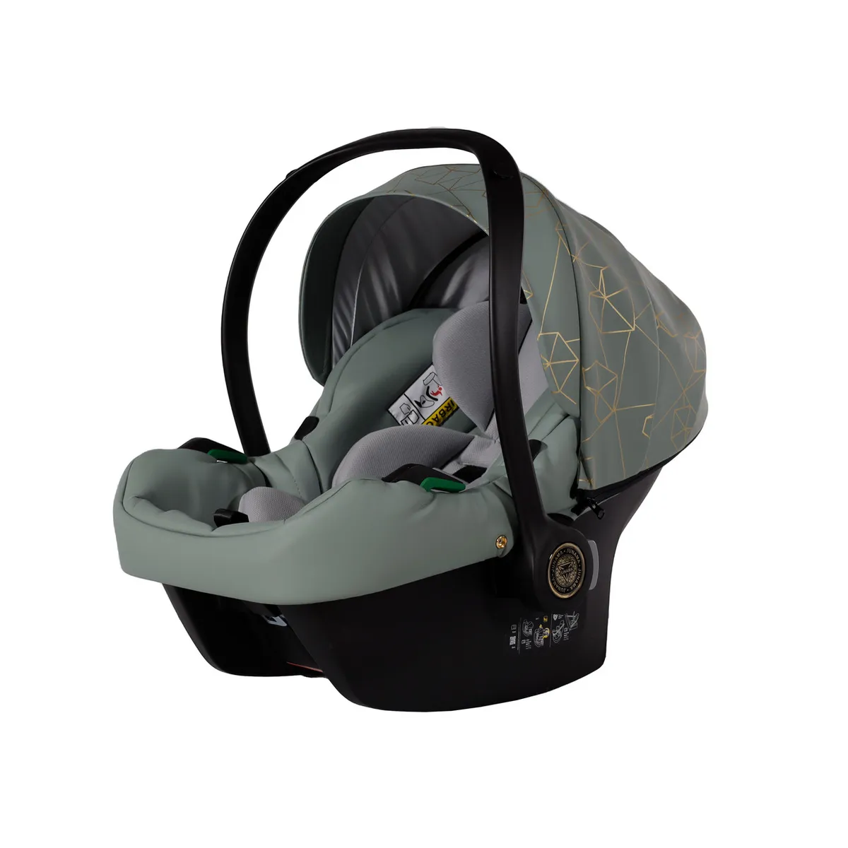 Junama Heart Green I Size Car Seat — Junama lüks körpə kalyaskası, şəkil 1/13
