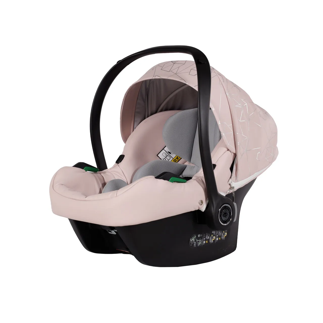 Junama Heart Pink I Size Car Seat — Junama lüks körpə kalyaskası, şəkil 1/1