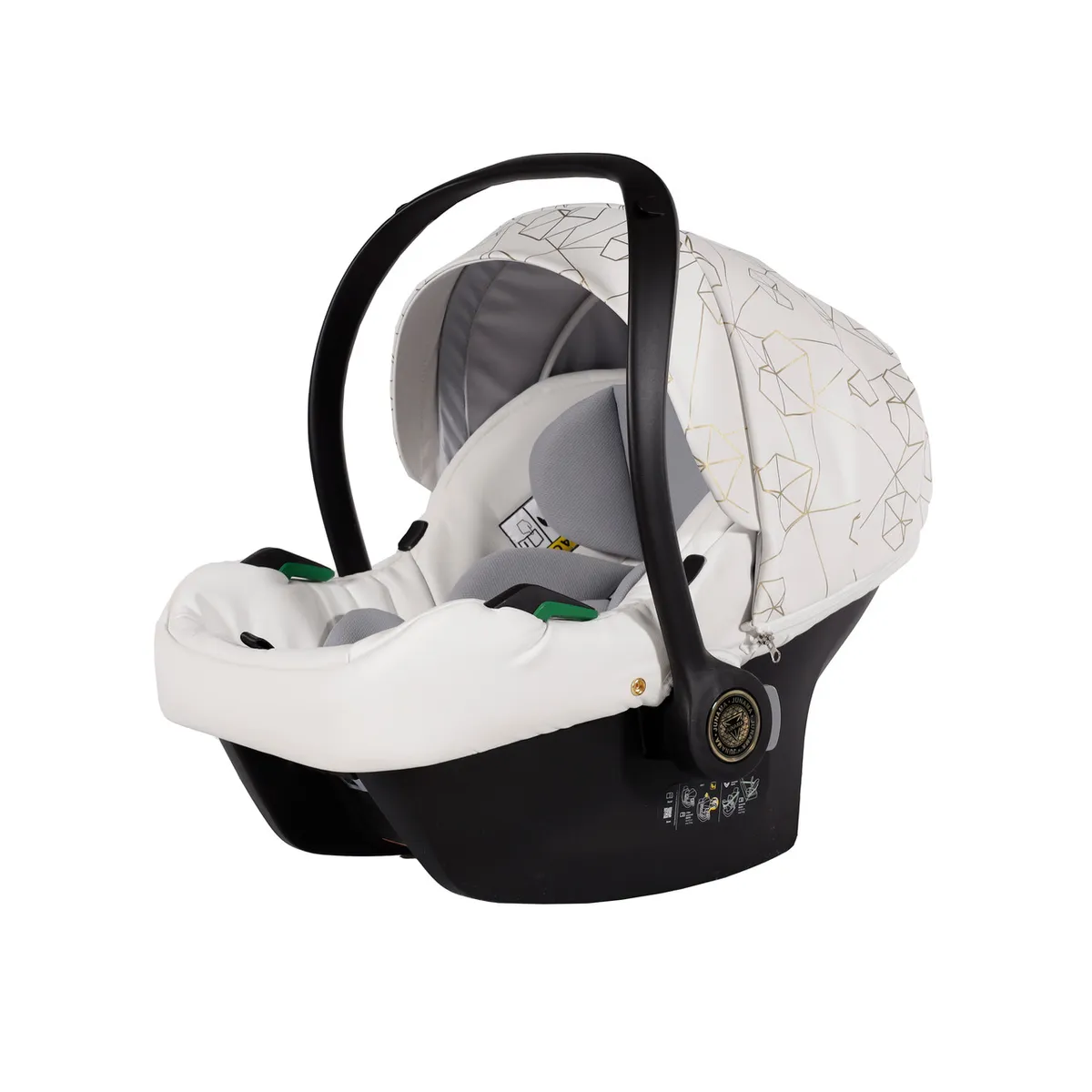 Junama Heart White Gold I Size Car Seat — Junama lüks körpə kalyaskası, şəkil 1/13