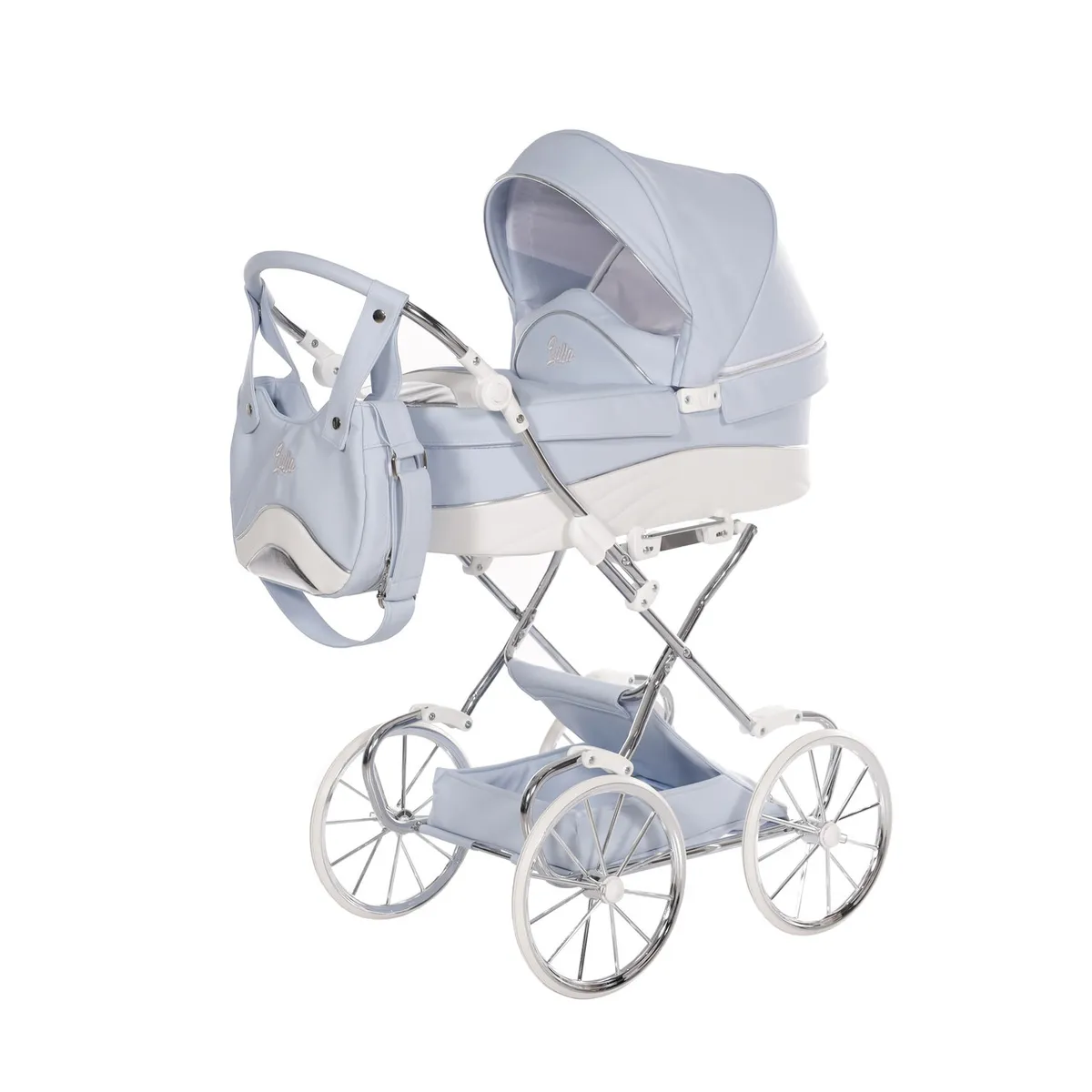 Junama Lulla Blue Doll S Pram — Junama lüks körpə kalyaskası, şəkil 1/13