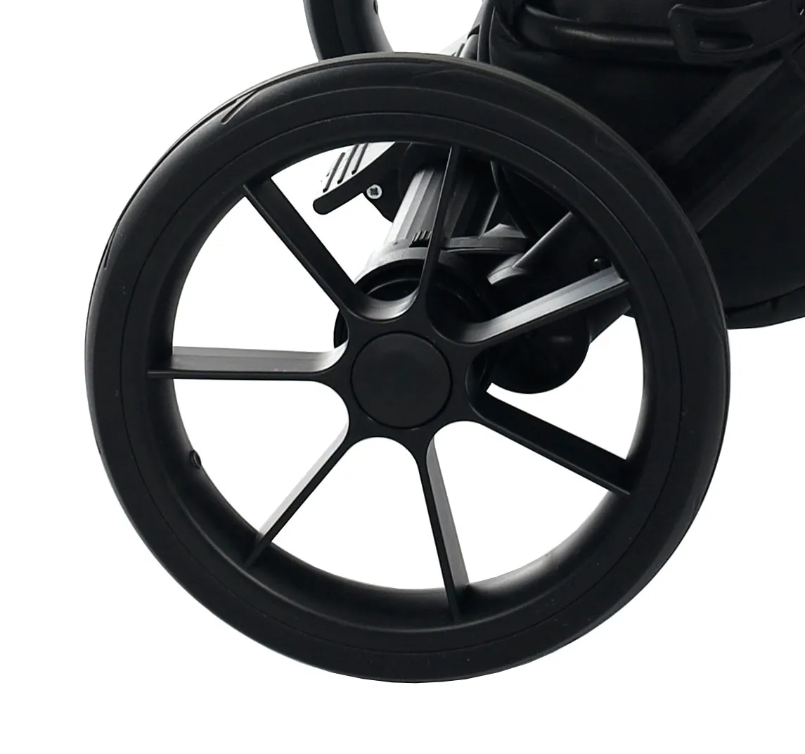 Junama Rear Wheel Black 7 Spokes — Junama lüks körpə kalyaskası, şəkil 1/1