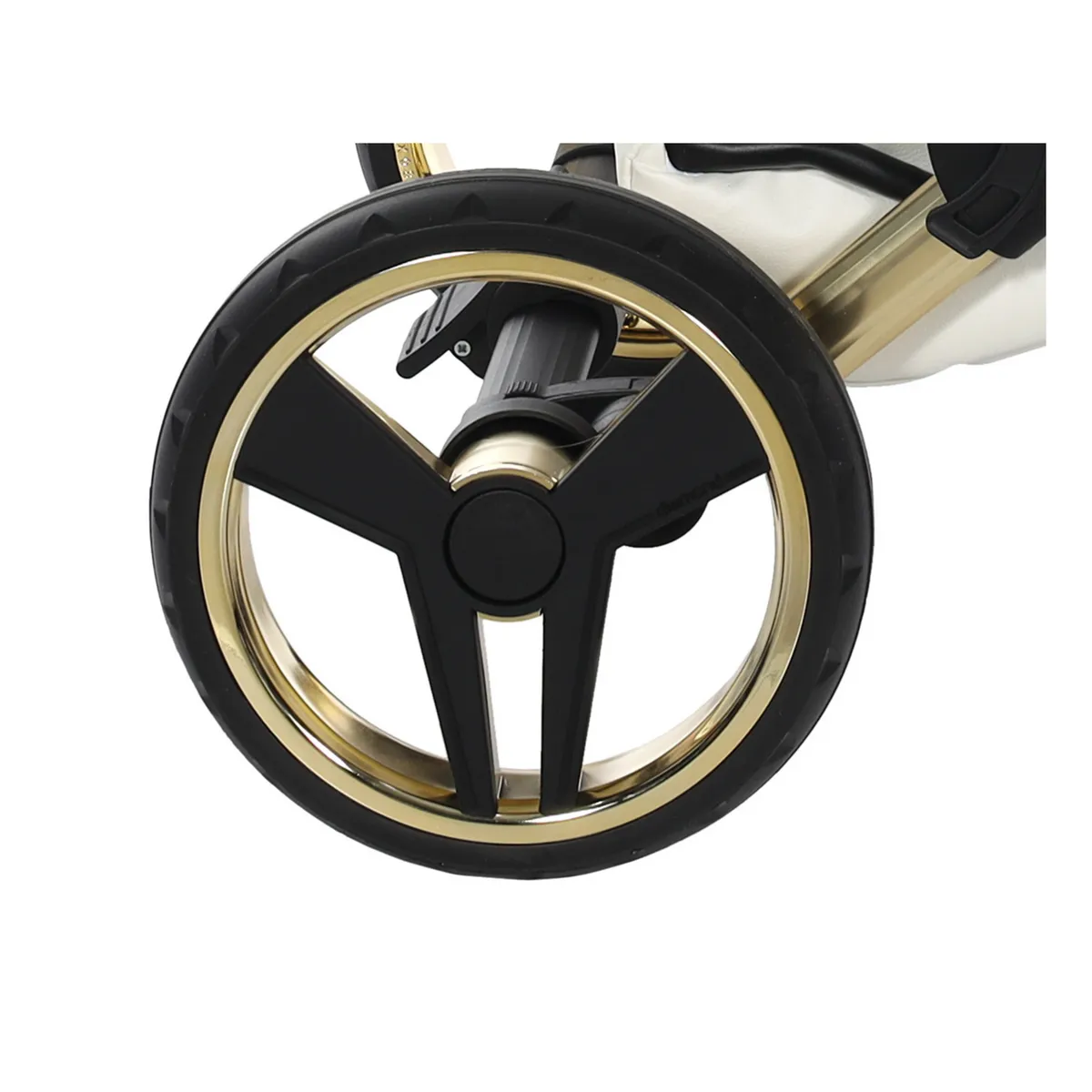Junama Rear Wheel Gold — Junama lüks körpə kalyaskası, şəkil 1/1