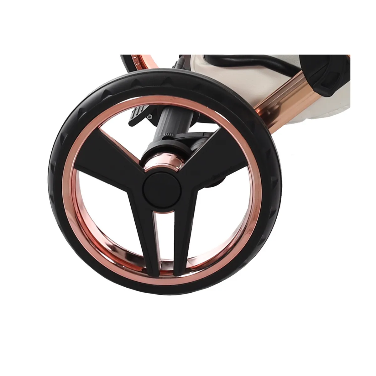 Junama Rear Wheel Rose Gold — Junama lüks körpə kalyaskası, şəkil 1/1