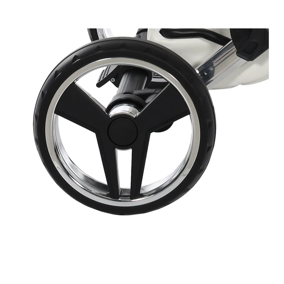 Junama Rear Wheel Silver — Junama lüks körpə kalyaskası, şəkil 1/1